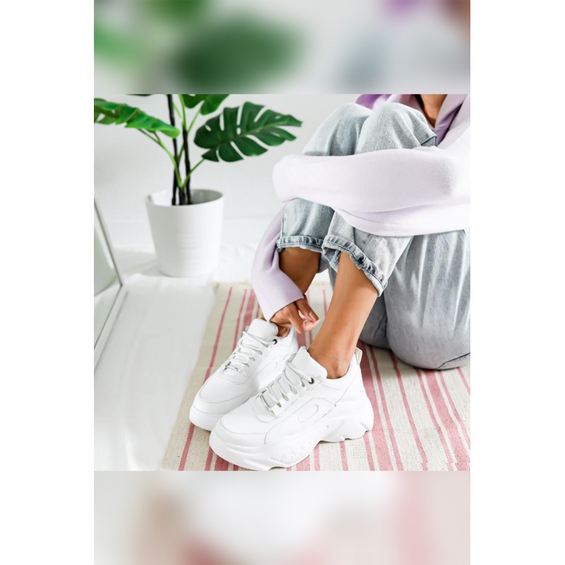 Kendall Beyaz Deri Sneakers